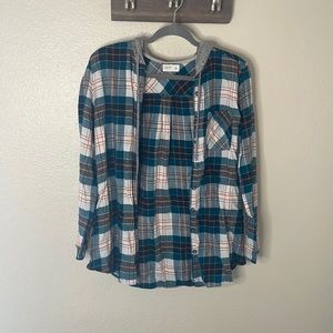 Relaxed fit/tunic plaid